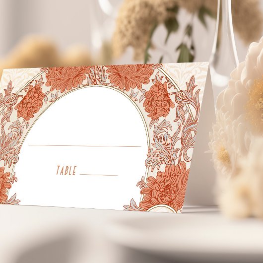 キクの表名札ヴィンテージアールヌーボー