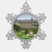 キクイトエステートスノーフレークオーナメント スノーフレークピューターオーナメント (正面)