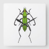 キクイムシ スクエア壁時計 (正面)