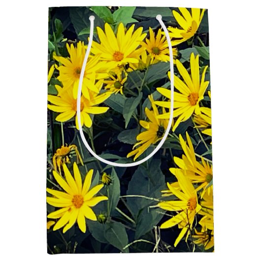キクイモの花 ミディアムペーパーバッグ (正面)