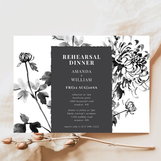 キクインクアートリハーサルディナー招待状 招待状