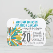 キクサンゴイエローグリーンフローラ写真 招待状 (スタンド正面)