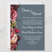 キクスクオンミッドナイトティール（緑がかった色） 招待状 (正面)