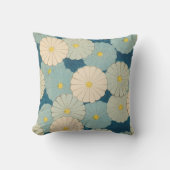 キクフラワープリントパステル クッション (正面)