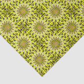 キクフローラパターン（の模様が）ある抽象芸術 薄葉紙 (詳細)