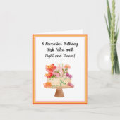 キクラムズオンケーキ11月誕生日 カード (正面)