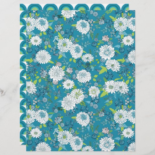 キク紙シートターコイズ (正面/裏面)