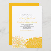 キク結婚式招待状 招待状 (正面/裏面)