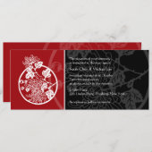 キク結婚式招待状 招待状 (正面/裏面)