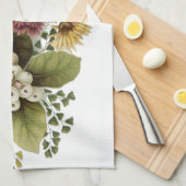 キク花ムームフローラ キッチンタオル (四つ折り)