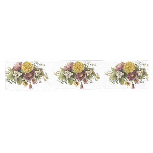 キク花ムームフローラ ショートテーブルランナー (横)