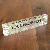 キク花ムームフローラ デスクネームプレート (側面)