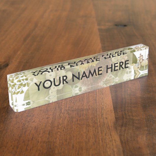 キク花ムームフローラ デスクネームプレート (側面)