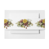 キク花ムームフローラ 招待状ベリーバンド (正面例)