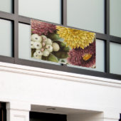 キク花ムームフローラ 横断幕 (ビルの外側)