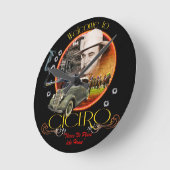 キケロへの歓迎 ラウンド壁時計 (傾斜)