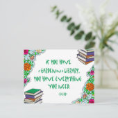 キケロもし – 庭と図書館がある… ポストカード (スタンド正面)