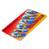 キケロイリノイILラージレターはがきマグネット マグネット (左側)