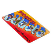 キケロイリノイILラージレターはがきマグネット マグネット (右側)