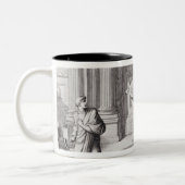 キケロ公然と非難するCatiline ツートーンマグカップ (左)