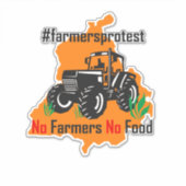 キサンNo農家No Food シール (正面)