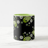 キザントピーコックアート ツートーンマグカップ (中央)