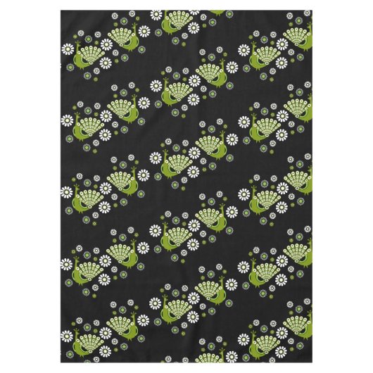 キザントピーコックアート テーブルクロス (正面)