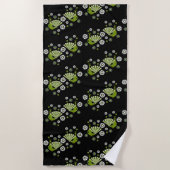 キザントピーコックアート ビーチタオル (正面)