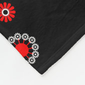 キザントピーコックアート フリースブランケット (角)