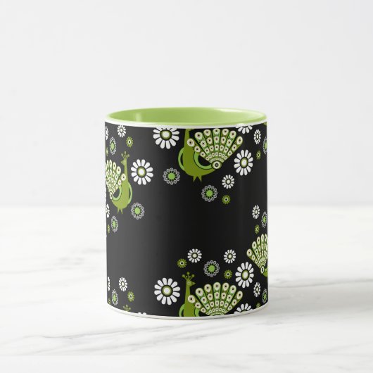 キザントピーコックアート マグカップ (中央)