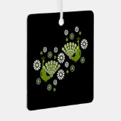 キザントピーコックアート メタルオーナメント (正面右)