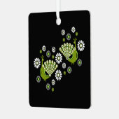 キザントピーコックアート メタルオーナメント (正面左)