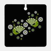 キザントピーコックアート メタルオーナメント (裏面)