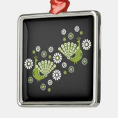 キザントピーコックアート メタルオーナメント (左)