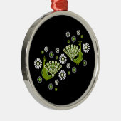 キザントピーコックアート メタルオーナメント (右)