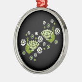 キザントピーコックアート メタルオーナメント (左)