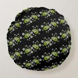 キザントピーコックアート ラウンドクッション