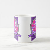 キシメナ文字X crest pink unicorn name意味 コーヒーマグカップ (中央)