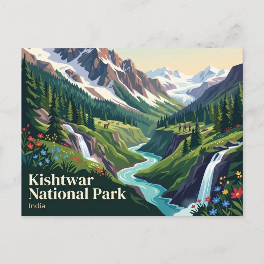 キシュトワール国立公園 インド ポストカード (正面)