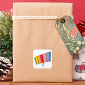 キシロカラフルフォン楽器スクエアステッカー スクエアシール