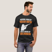 キジおもしろいー狩りビール飲料 Tシャツ (正面フル)