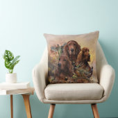 キジとアイリッシュセッターズパッション狩り クッション (椅子)