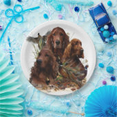 キジとアイリッシュセッターズパッション狩り ペーパープレート (パーティー)