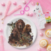 キジとアイリッシュセッターズパッション狩り ペーパープレート (パーティー)