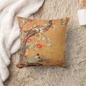 キジとツバキの中国のオリエンタルインクの芸術 クッション (ブランケット)