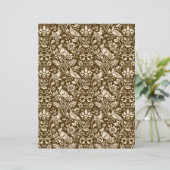 キジとハレの柄、茶色とベージュ (スタンド正面)