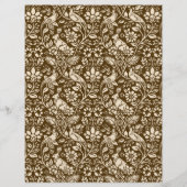 キジとハレの柄、茶色とベージュ (正面)