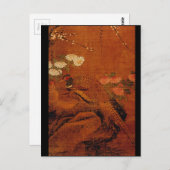 キジと花_東洋 ポストカード (正面/裏面)