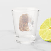 キジのアイリッシュセッター ショットグラス (裏面)