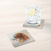 キジのアイリッシュセッター スクエアペーパーコースター (インサイチュ)